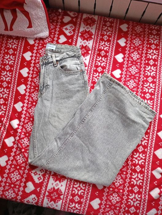 Szare baggy jeans
