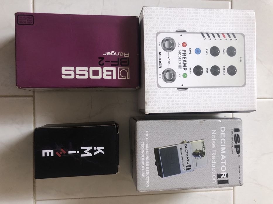 Mooer preamp X boss bf-2 isp decimator 2 kmise ultimate drive