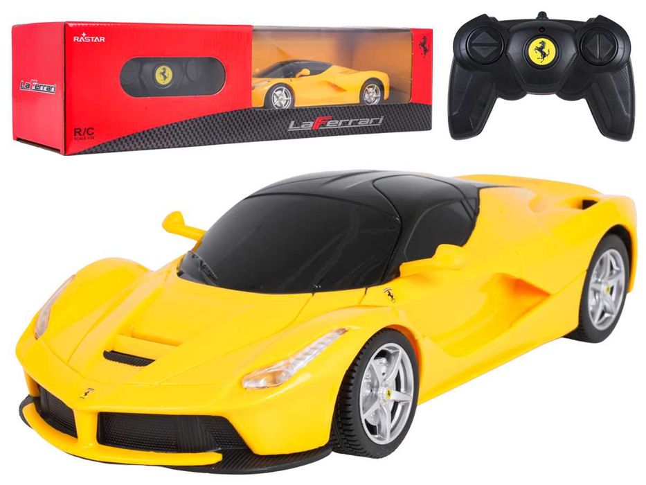 Autko R/C 1:24 Ferrari LaFerrari Żółte RASTAR ZRC.48900.ZOL