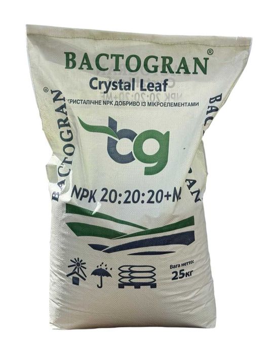 Мінеральні добрива водорозчинні і гелеві BACTOGRAN Naturwin 20-20-20+TE, 25 кг