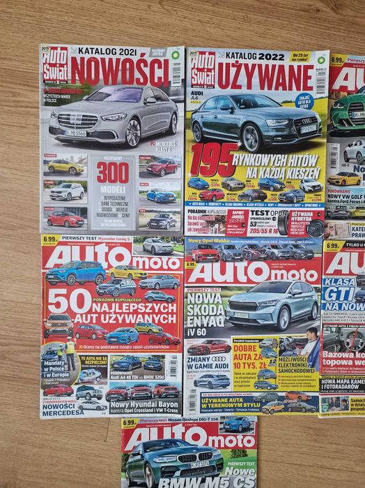 Czasopismo Auto Moto i katalogi zestaw 7 numerów w idealnym stanie