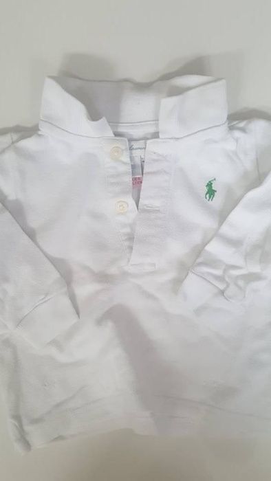 Ralph Lauren sliczna snieznobiala koszulka polo 6m