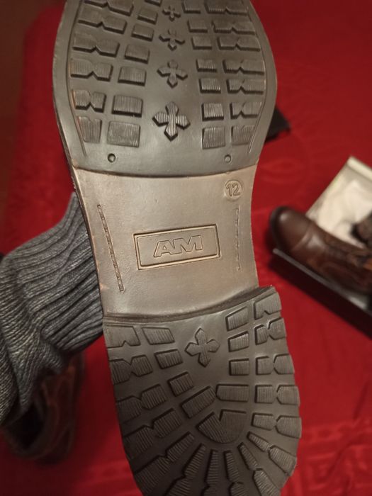 Чоловічі зимові шкіряні черевики,AM,shoes,Індія(USA)(12)(,45-45,5))