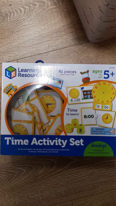Навчальна гра Вивчаємо час Time Activity Set Learning Resources