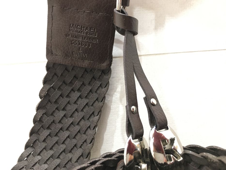 Piękny skórzany pasek Michael Kors, 110 cm, stan idealny