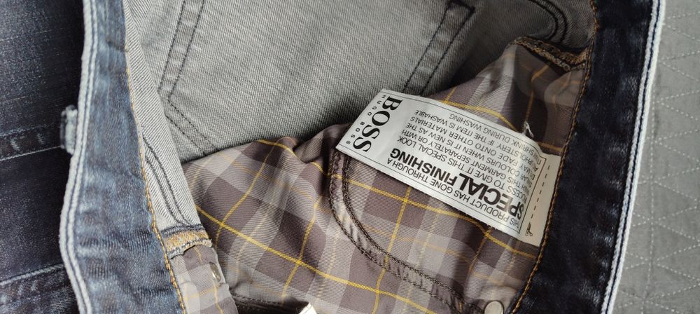 L M 33/34 Hugo Boss męskie spodnie jeansowe dżinsowe dżinsy jeansy