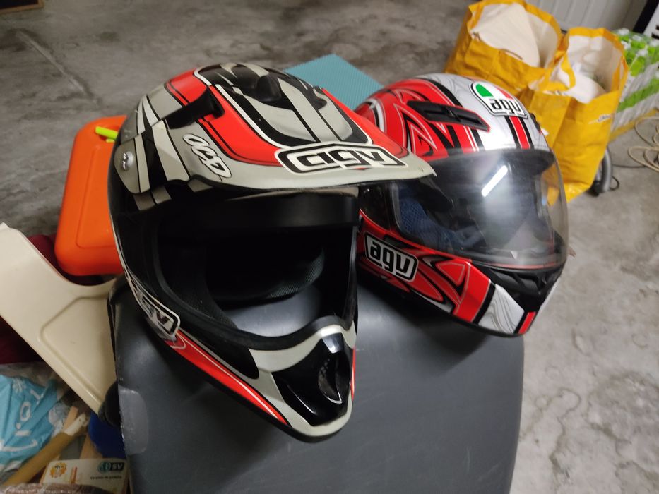 AGV K4 - Tamanho L - OFERTA Luvas Pele Drenaline ML + Capacete Extra