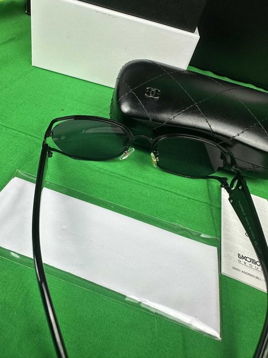 Okulary przeciwsłoneczne damskie Chanel Komplet Etui Box Nowe