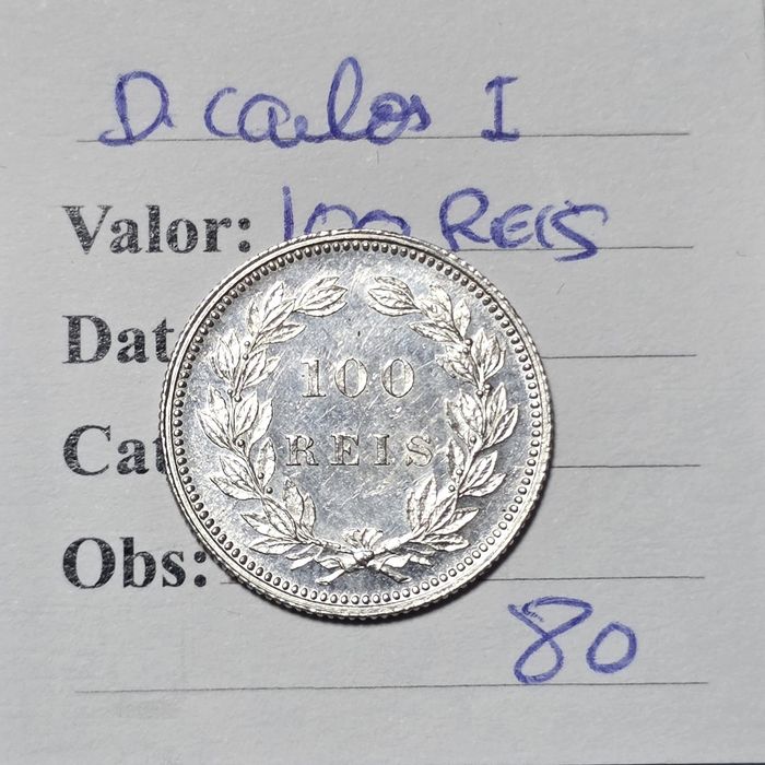 100 reis 1898 D.carlos i
