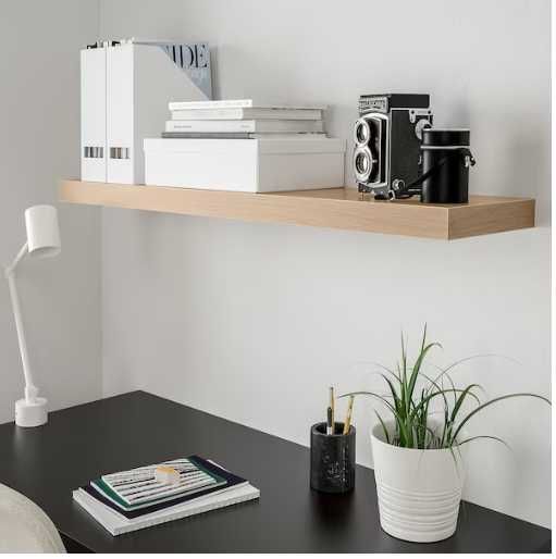 Prateleira Lack, tons de castanho, intacta de fábrica e selada