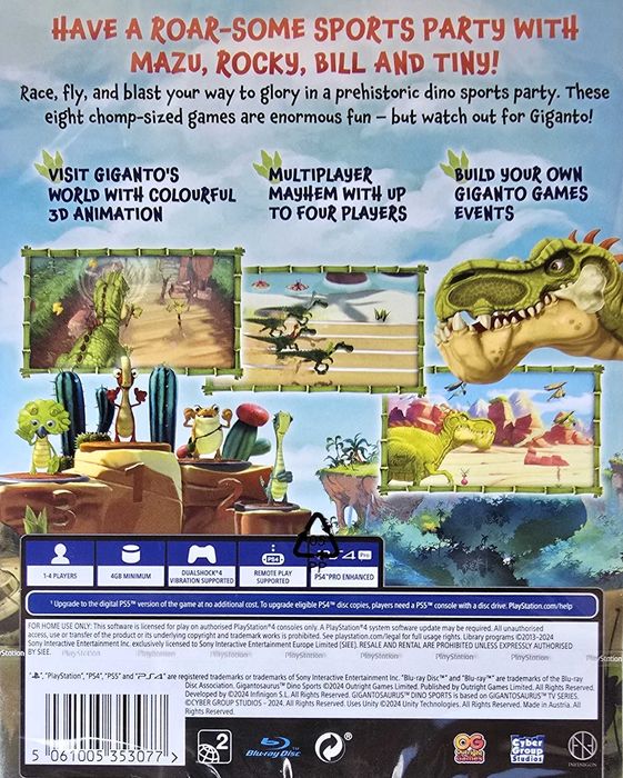 GIGANTOSAURUS GIGANTOZAUR DINO SPORTS PL Playstation 4 Playstation 5 PS4 PS5 Nowa Sklep Multigames Kraków