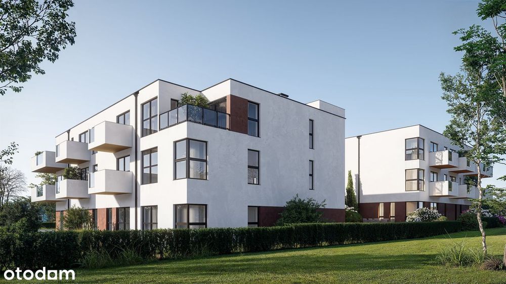 Nowoczesny apartament z 10 m2 balkonem - jezioro!