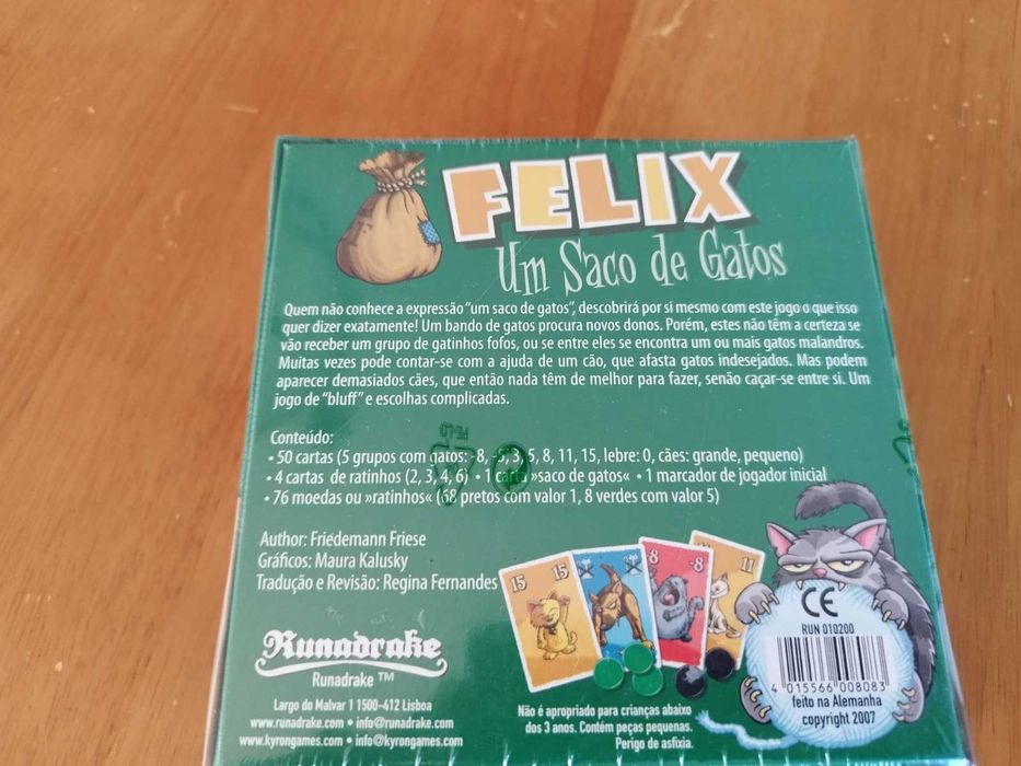 Jogo de Tabuleiro Felix: o Saco de Gatos