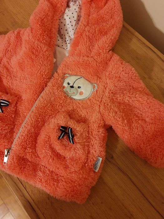 Cieplutko bluza niemowlęca różowa roz 62 dla dziewczynki