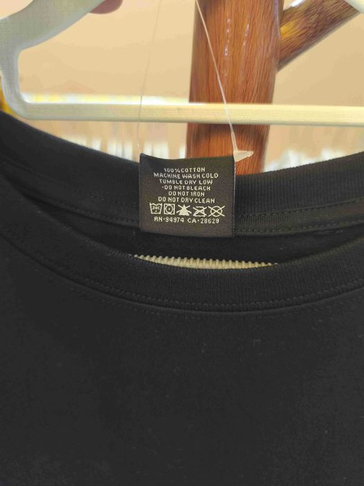 Stussy，Męska czarna koszulka z nadrukiem letnim, rozmiar M