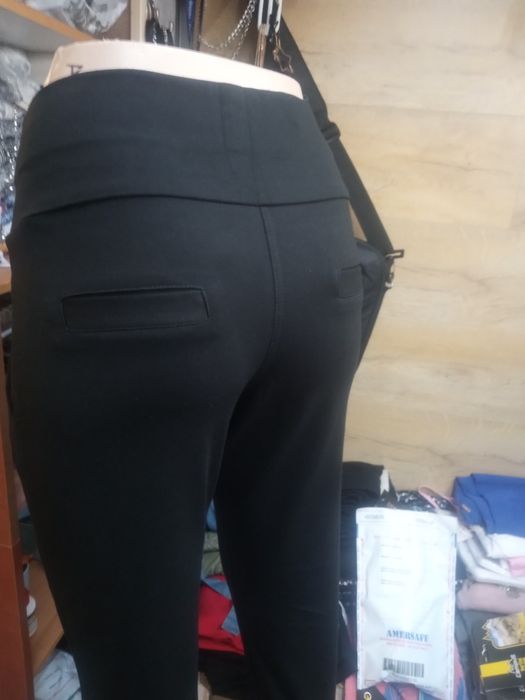 Spodnie bawełna Turcja Wysoki pas z gumą szeroką z kieszeniami L/Xl wy