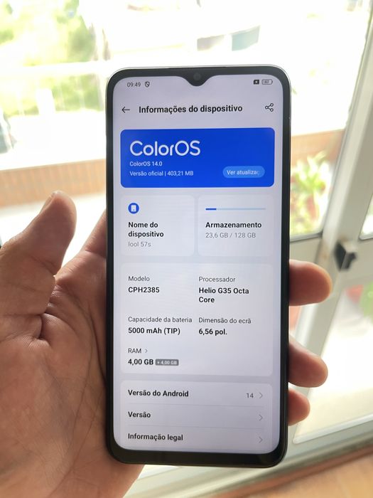 Oppo A57 s 128 gb como novo
