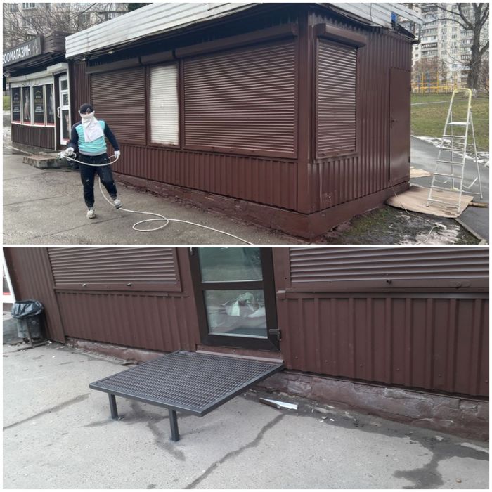 Вуличнi  сходи.Вхiдна группа.Наружная лестница.Перило.