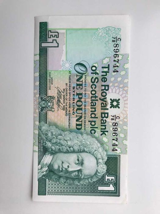 Банкноты 1 фунт Шотландия Индокитай Пиастр Турецкая лира Египет. фунт