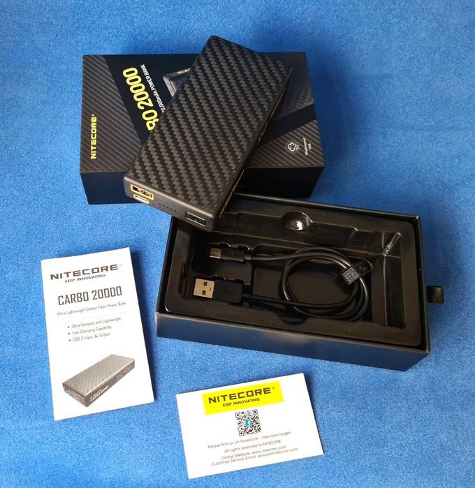 Power Bank Nitecore CARBO 10000 • CARBO 20000 - Зарядний Пристрій