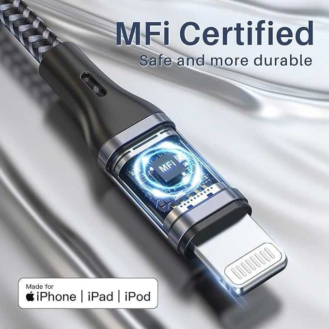 RAVIAD Kabel do ładowania iPhone'a, 3 m