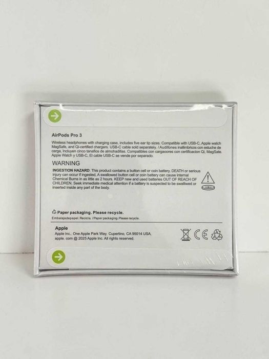 Air Pods Pro 3 Słuchawki Bezprzewodowe Bluetooth Białe
