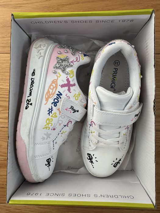 Sneakersy Primigi Nappa pu crazy białe - r.33