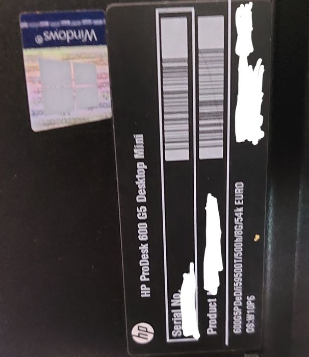 Hp Prodesk G5 600 mini