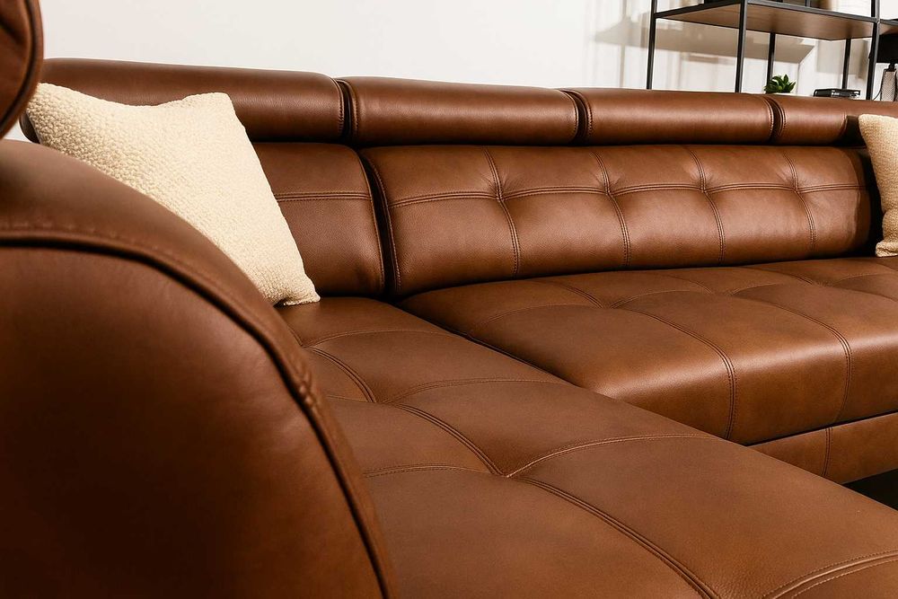 Narożnik Skórzany Alto. Skóra naturalna kanapa