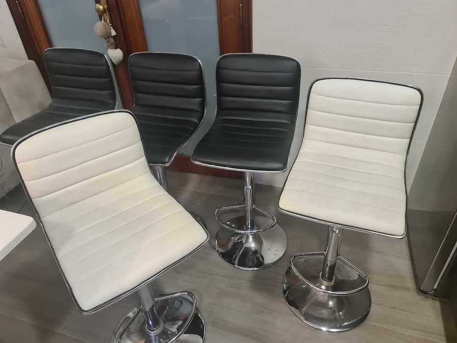 6 cadeiras Altas (estilo cadeira de bar)