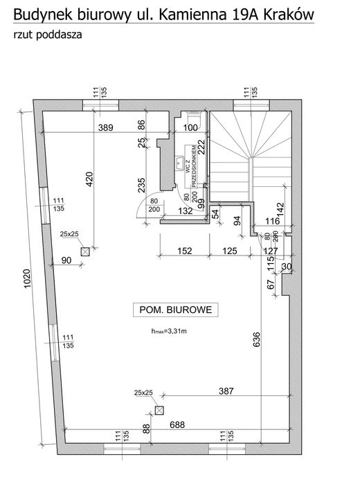 Lokal do wynajęcia pod biuro 65m2 Centrum Krakowa