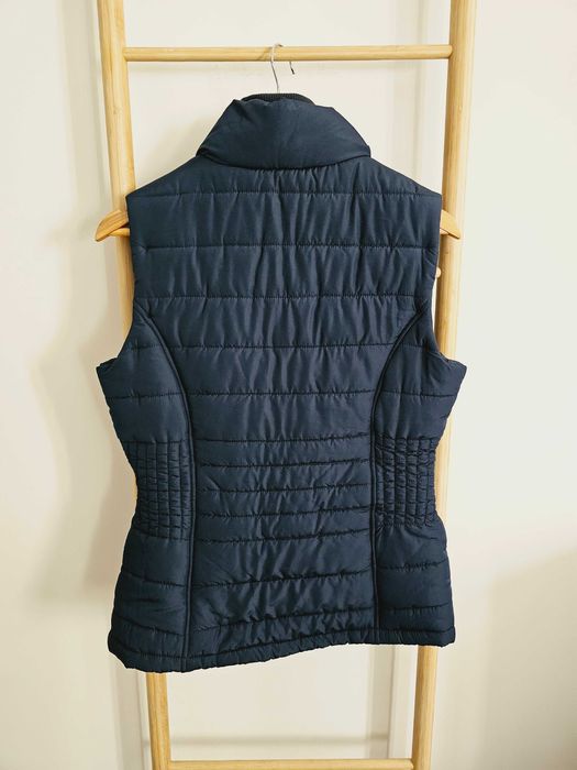 Granatowa kamizelka bezrękawnik damski pikowany Weatherproof r. 36