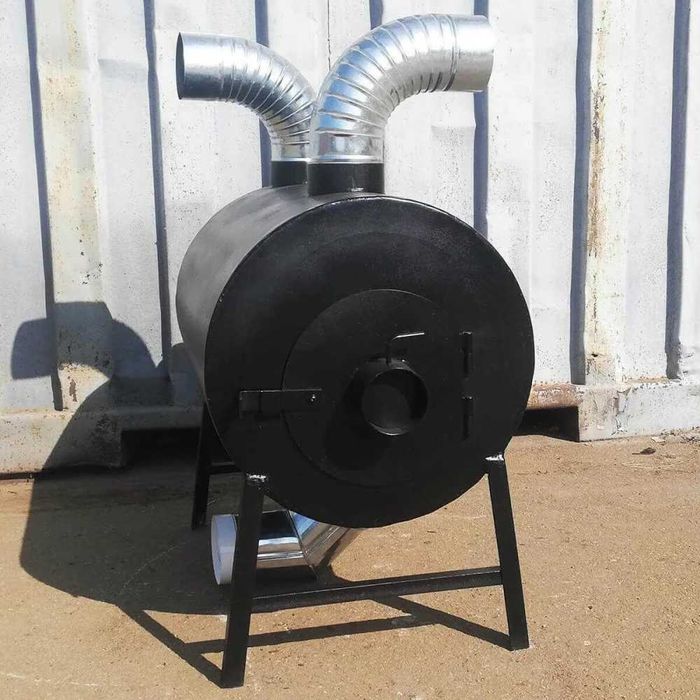 Піч 50 см, 5 Годин Тепла! 80м2, Буржуйка для гаража, дачі та дому!