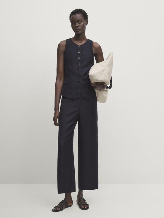 Лляний костюм Massimo Dutti