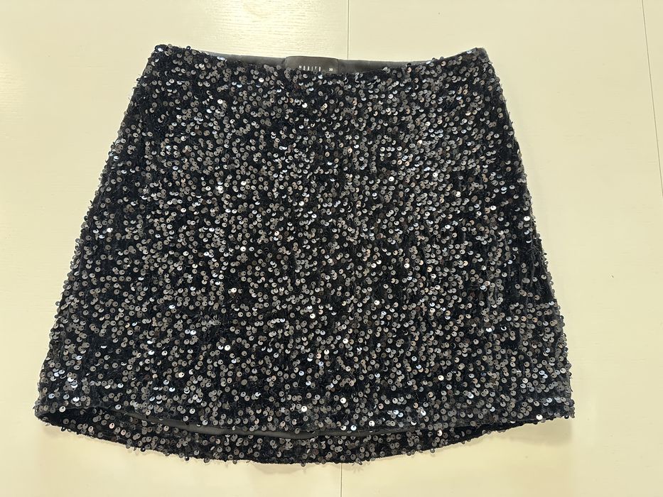 Спідниця Mohito, велюр та пайетки, S
