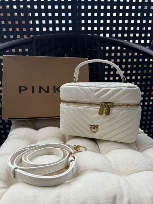 Жіноча сумка Pinko Mini Vanity Bag / біла / нова