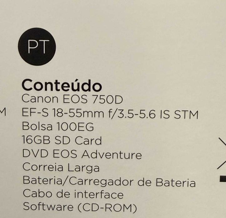 Canon EOS 750D Kit Objetiva 18-55mm