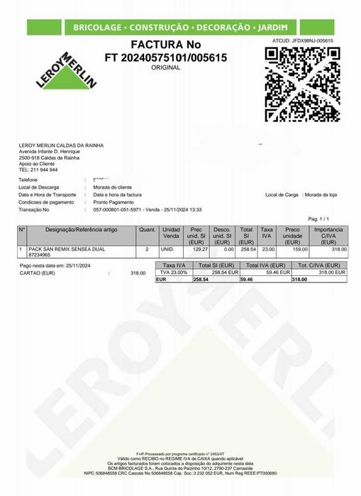 2x Casas de banho novas