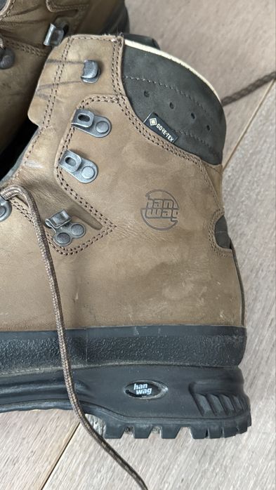 Buty górskie, skórzane Hanwag, made in germany, 42, stan bardzo dobry.