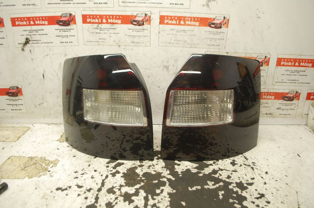 LAMPA LEWY PRAWY TYŁ TYLNA LEWA PRAWA BLACK CZARNA AUDI A4 B6 KOMBI