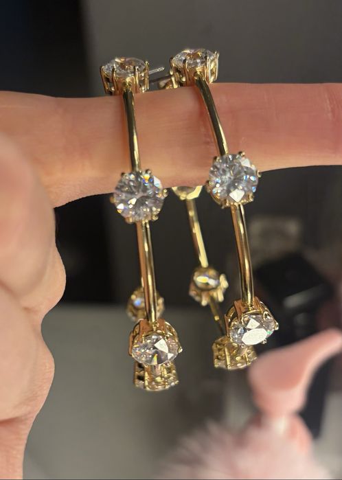 Oryginalne nowe kolczyki Swarovski okazja