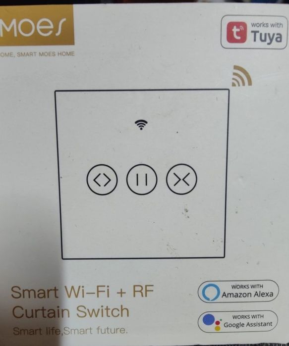 розумний Wi-Fi + RF перемикач для штор Moes Moes Smart Wi-Fi + RF Cur