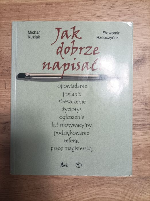 Książka "Jak dobrze napisać"