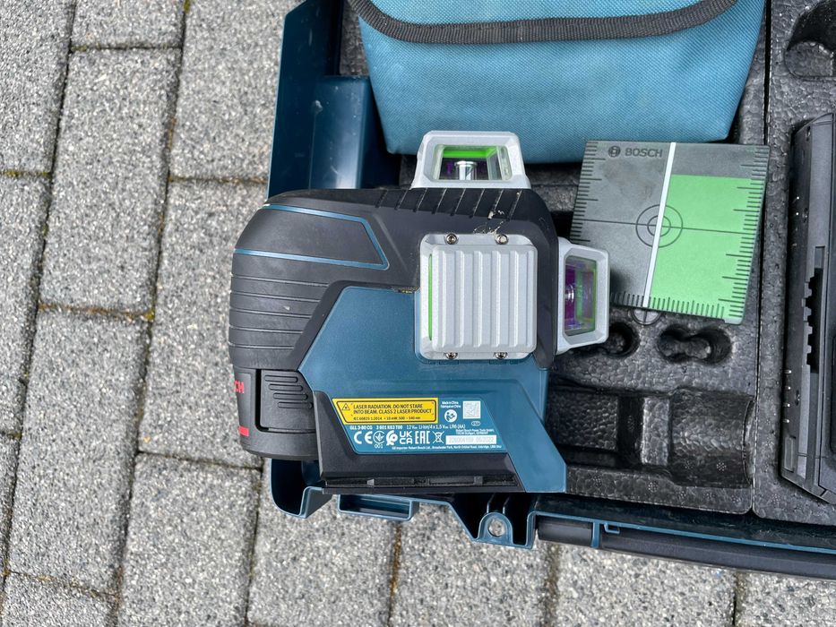 Laser krzyżowy zielona linia 3*360 Bosch GLL 3-80 CG L-BOXX