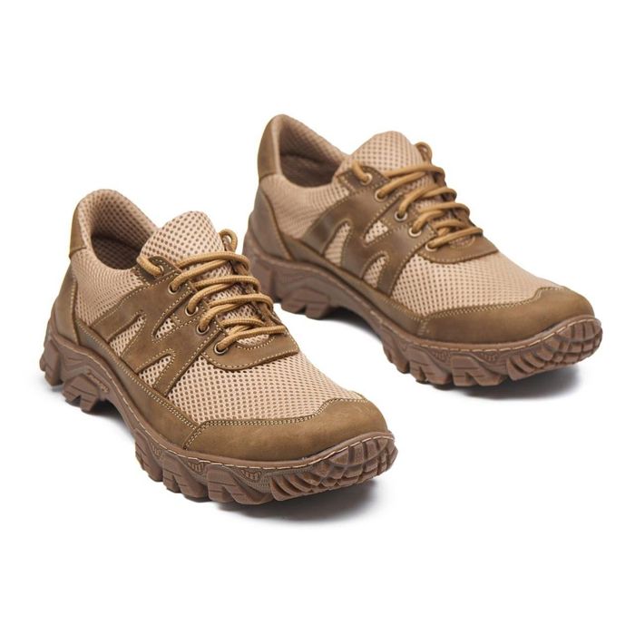 Тактичні літні шкіряні кросівки чоловічі тактические летние кроссовки