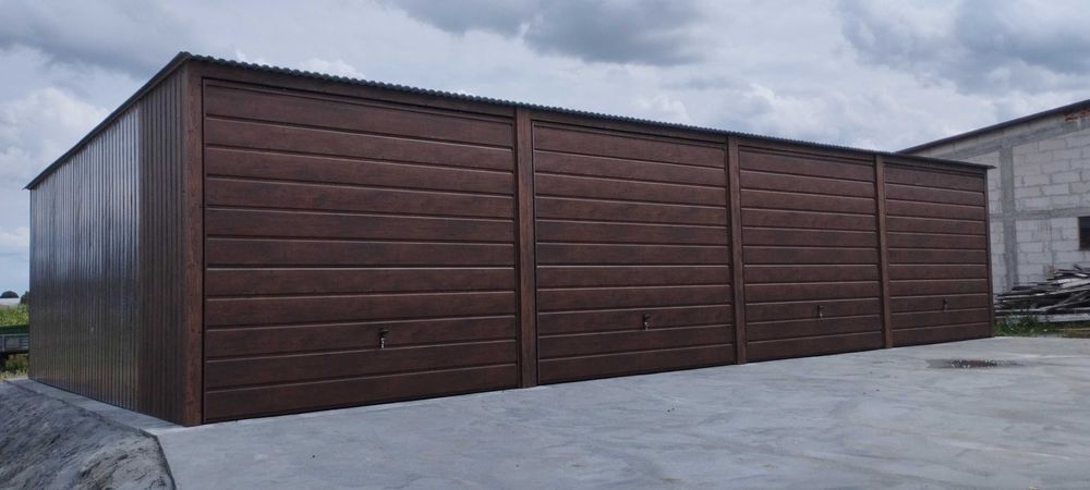 garaż blaszany 12x6 garaże blaszane wiata na busy magazyn  7x5