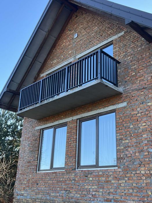 Перила,дашки,балкони,чорний метал,порошкове фарбування,вироби з металу