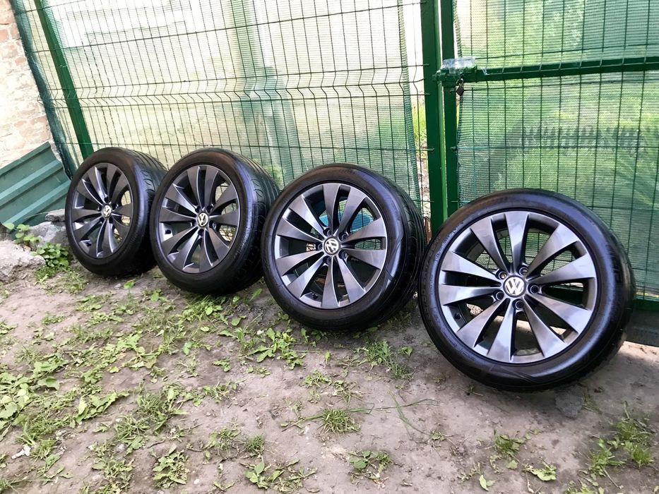 Оригинал диски резина Vag R17 5/112 VW Passat CC, B5,6,7 Jetta, Golf,