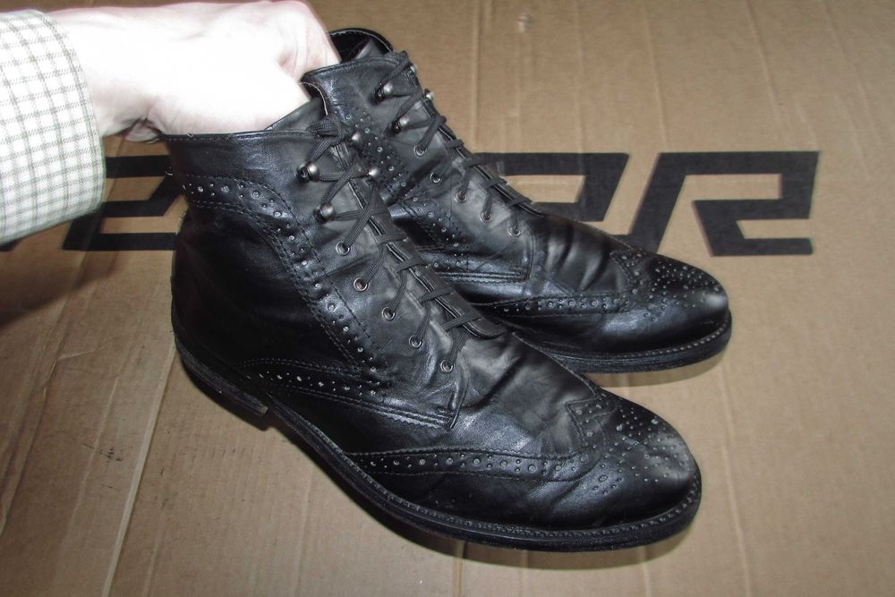 Мужские кожаные демисезонные ботинки  / осень / демісезонні черевики