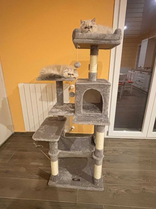 Drapak dla kota Wysoki duży drapak dla kota domek legowisko 143cm NOWY